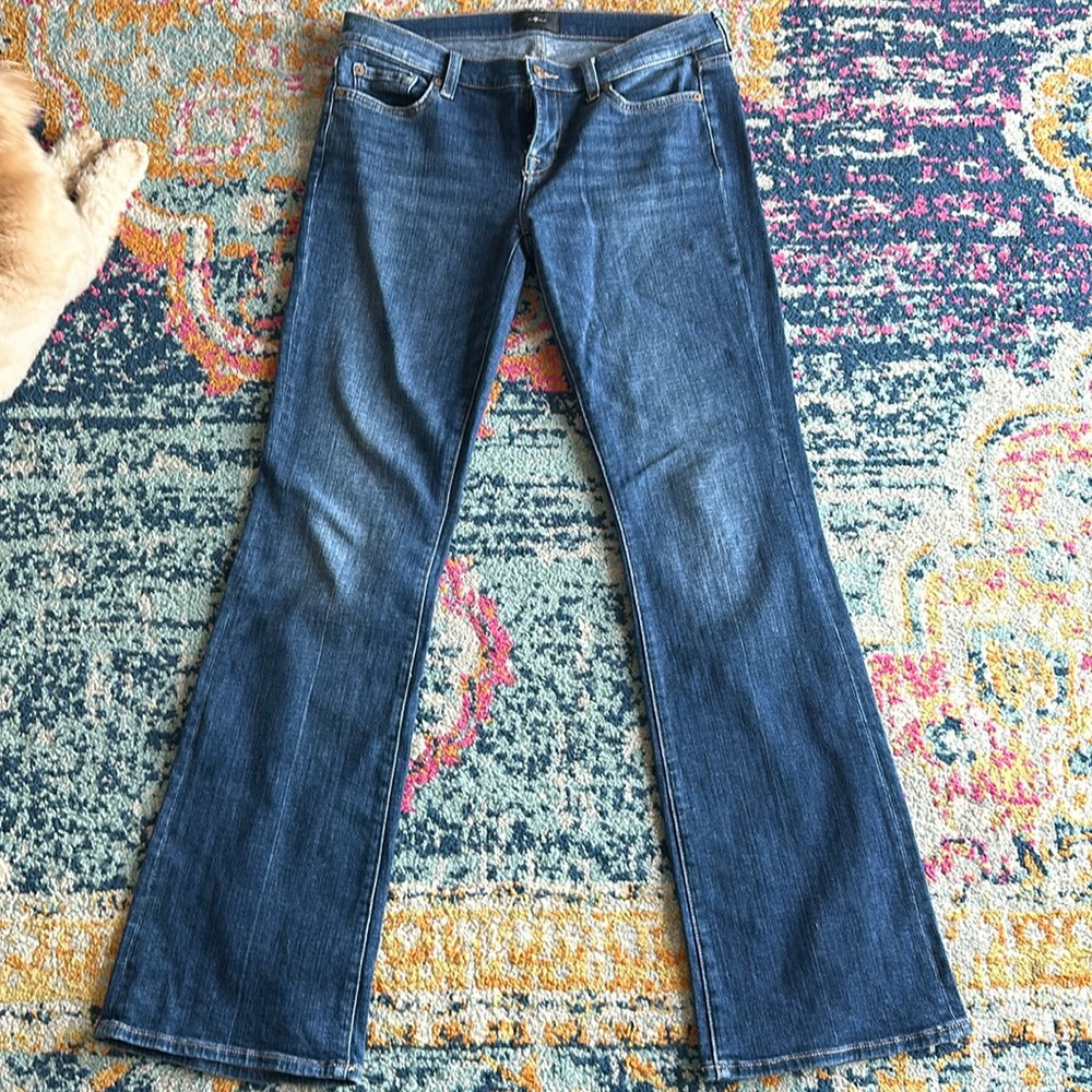 7 for all mankind perfect shape flared jeans